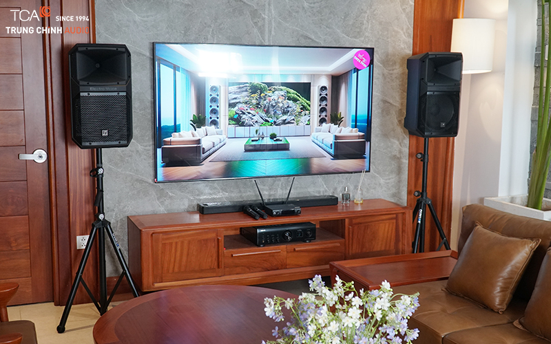 Loa EV EVIVA tại dàn karaoke gia đình