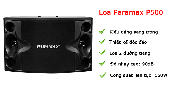 Loa karaoke Paramax P-500
