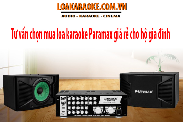 Tư vấn chọn mua loa karaoke paramax giá rẻ cho hộ gia đình
