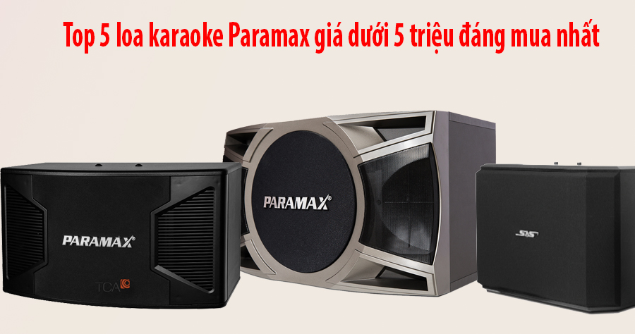 Top 5 loa karaoke Paramax tốt nhất giá dưới 5 triệu cho gia đình