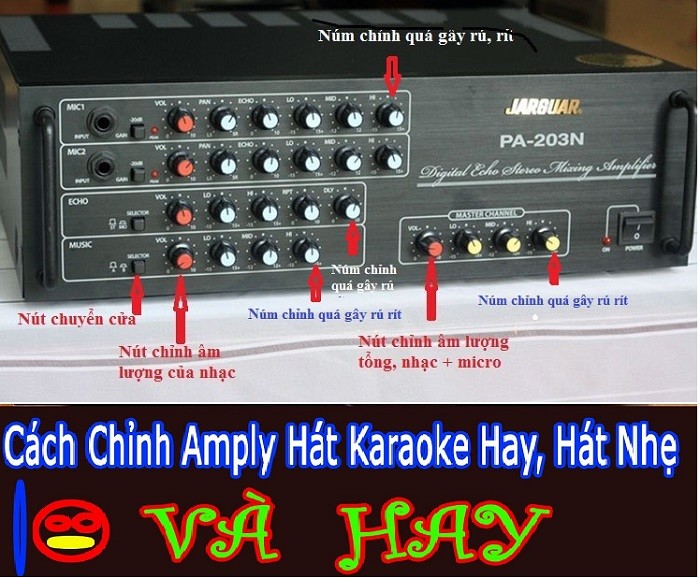 Amply karaoke Jarguar 203N nhập khẩu